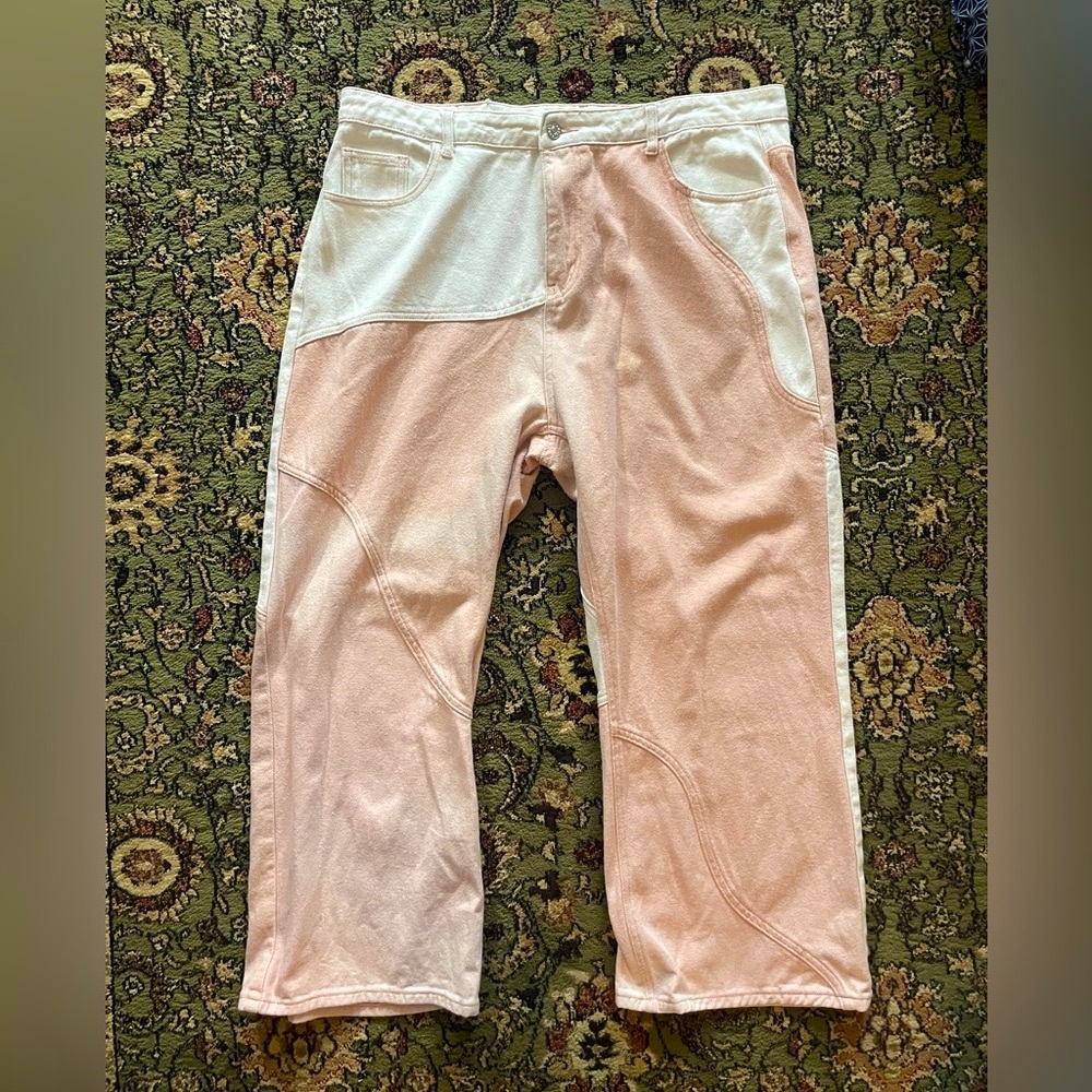 Cider Patchwork Colorblock Jeans